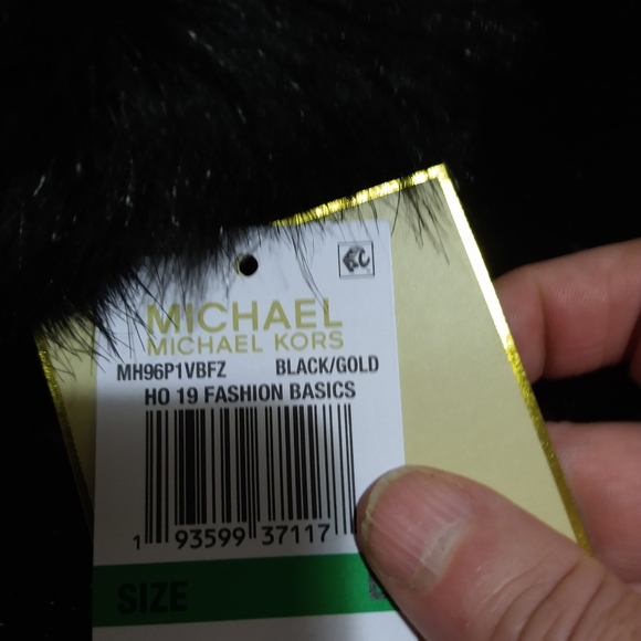 Michael Kors Metallic Faux-Fur Trim Cardigan - Picture 9 of 15